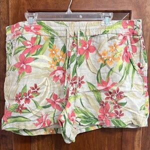 Tommy Bahama Floral Women's Shorts - Pink and Green